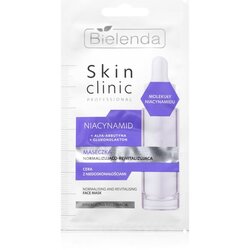 Bielenda Skin Clinic Professional Niacinamide revitalizirajuća noćna maska za obnovu lica za problematično lice, akne 8 g Cijene