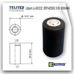 EEMB litijum 3.6V 600mAh ER14250S ( 344 ) Cene