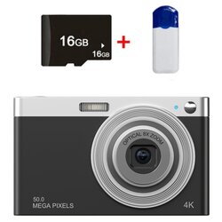 SARAHE C13 2,88-palčni 4K 8X optični zoom teleskopski objektiv HD digitalni fotoaparat, specifikacije: črna + čitalnik kartic + 16G, (22136802) Cene