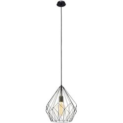 Eglo viseča svetilka carlton (60 w, E27, premer: 37 cm, višina: 110 cm, črna) Cene