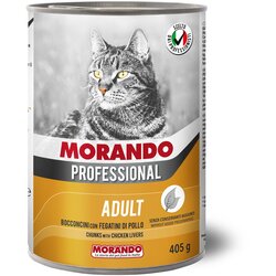 Morando Professional Cat Adult komadići pileća jetrica 405 g konzerva Cene