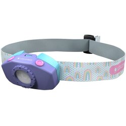Ledlenser KIDLED2 RAINBOW-LED dečija čelna lampa sa prigušiva funkcijom, LED/1xAAA, IPX4, 40 lm, 20 h, ljubičasta Cene