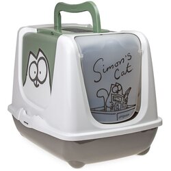 Simon´s Cat Simon's Cat mačje stranišče - siva/zelena/bela Cene