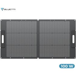 BLUETTI PV100 prenosni solarni panel, 100W moč, polnjenje polnilnih postaj, zložljiva oblika, stojalo, ročaj, UV odpornost, IP67 vodoodpornost, ETFE prevleka, MC4 konektor, črn - - Bonajo Cene