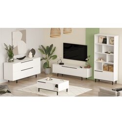 Hanah home ON21-W white living room furniture set Cene