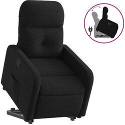 Maison Chic Relax naslanjač - Stol s funkcijo vstajanja črno blago, (22040124) Cene