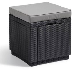 Allibert Cube tabure s prostorom za shranjevanje grafiten Cene