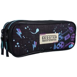 Vadobag Prazna pernica sa dve pregrade Skooter game face on/ crna Cene