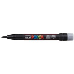 POSCA Uni flomaster; konica čopič; črn, (21290570) Cene