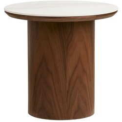 House Nordic Okrogla stranska mizica s keramično ploščo ø 40 cm Noli – Cene