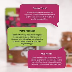Malinca maca coffee mix bio 200g 3+1 gratis Cene