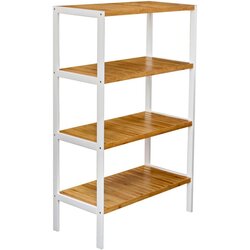 Möbelix Regal Bambu, Bela, Bambus Cene