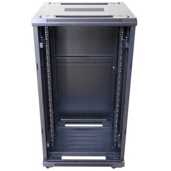 Extralink Rackmount cabinet 22U 600x600 Black standing Cene