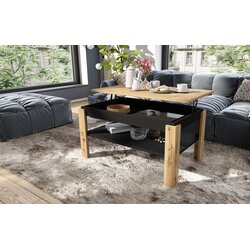 Mazzoni klub sto asti p hrast artisan crni Cene