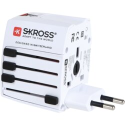 Skross Adapter, Putni (Travel), + 2 x USB za punjenje, 2100mAh – 1.302930 Cene