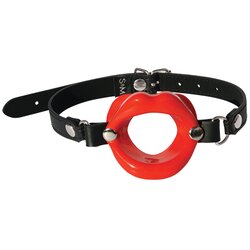 Sex & Mischief gag s nastavkom za usne S&amp;M, crveni Cene