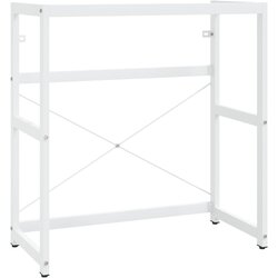Maison Chic Kopalniški regal - Umivalniška omarica bel 79x38x83 cm železo, (21758920) Cene