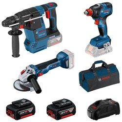 Bosch GBH 18V-26 + GDX 18V-200 + GWS 18V-10 + 2 x 5.0Ah + GAL188CV u torbi, set aku.alata Cene