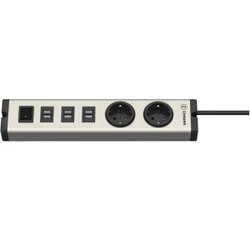Ehmann 0601x0a02203303 USB punjač Utičnica 6 x, 2 x USB, Sigurnosna utičnica Cene