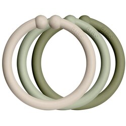 Bibs Loops kolutovi za vješanje Vanilla / Sage / Olive 12 kom Cijene