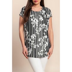 Fenzy Plus Size Bluza S Kratkim Rukavima, Crna Cijene