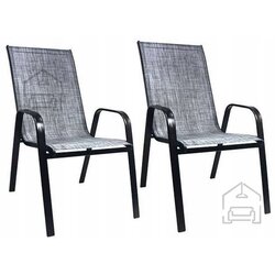 Chomik Vrtni stol, 2 kosa - siv - NEO9917 Cijene