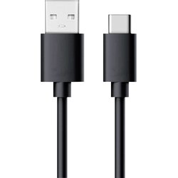 REAL POWER USB kabel USB 2.0 USB-A vtič\, USB-C® vtič 0.60 m črna 255650, (20417137) Cene