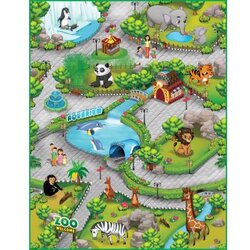ROLLMATZ podloga za igranje gradski zoološki vrt 100 x 120cm Cene