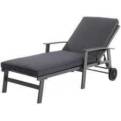 SUNFUN Maja Ležaljka za sunčanje (196 x 80 x 102 cm, Tekstil, S kotačićima) Cijene