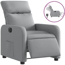 Maison Chic Električni naslanjač - Relax naslanjač svetlo sivo blago, (22062622) Cene