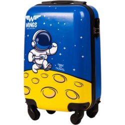 WINGS mali dječji kabinski kofer od polikarbona XS, plavi astronaut Cene