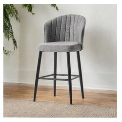 Hanah home set 4 barske stolice rubi grey black Cene