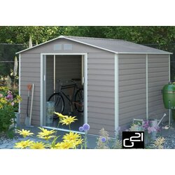 Termo vrtna kovinska hiška-uta-lopa 8,25 m2 - 2,7mx 3,1m - siva Cene