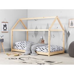 ABC beds Krevet Kućica 190x90 Natur + Dušek od 14 cm Cene