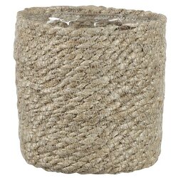 Mica Decorations Košara za rastline Atlantic (Zunanje dimenzije (Ø x V): 12 x 12 cm, Naravni materiali, Bež) Cene