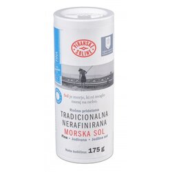 SOLINE Pridelava soli d.o.o. Tradicionalna fina jodirana nerafinirana morska sol 175 g Cene