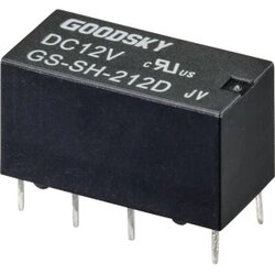 GoodSky GS-SH-212D relej za tiskane pločice 12 V/DC 2 A 2 prebacivanje 1 St. Tube Cene