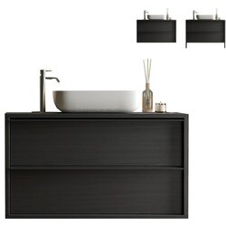 LC Mobili Moderna kopalnika omarica z umivalnikom 92x64 cm STEEL 438986-S92 Cene
