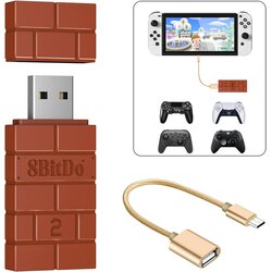 8BitDo brezžični Bluetooth adapter v2 rdeče barve za Switch & PC Cene