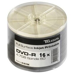 Traxdata OPTIČKI MEDIJ DVD-R 16X SPINDLE 100 WHITE FULL PRINTABLE Cene