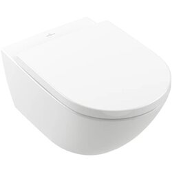 Villeroy Boch 4670TSR1 Subway 3.0 Combi-Pack CeramicPlus TwistFlush viseča brezrobna WC školjka z WC desko s počasnim zapiranjem Cene