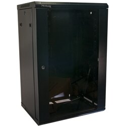 Rek 19" ormar 15U 45cm dubine, crnog stakla Cene