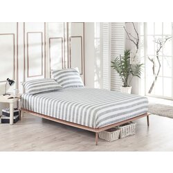 Aberto Design set čaršaf i 2 jastučenice Hook, 160x200+20 cm , Siva Cene