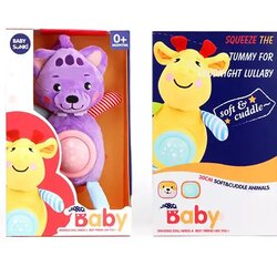 Magic Toys Plišasti medvedek vijolične barve s svetlobnimi in zvočnimi efekti 30cm Cene