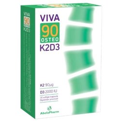 Abela pharm K2D3 90 Osteo, 30 kapsula Cene