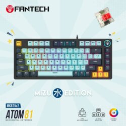 Fantech tastatura mehanička gaming MK875 rgb atom 81 skyblue (red switch) Cene
