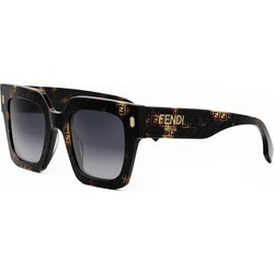 Fendi Roma Havana Square Sunglasses ONE SIZE (50) Havana/Siva Cene