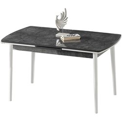 Hanah home Razvlačivi trpezarijski sto Tuscany, 132-170 cm, Antracit Cijene