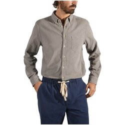 Portuguese Flannel Srajce z dolgimi rokavi Lobo Shirt - Grey Siva Cene