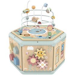 Tooky Toy Igračka 7u1 drveni oktagon didaktički centar TK261N Cene